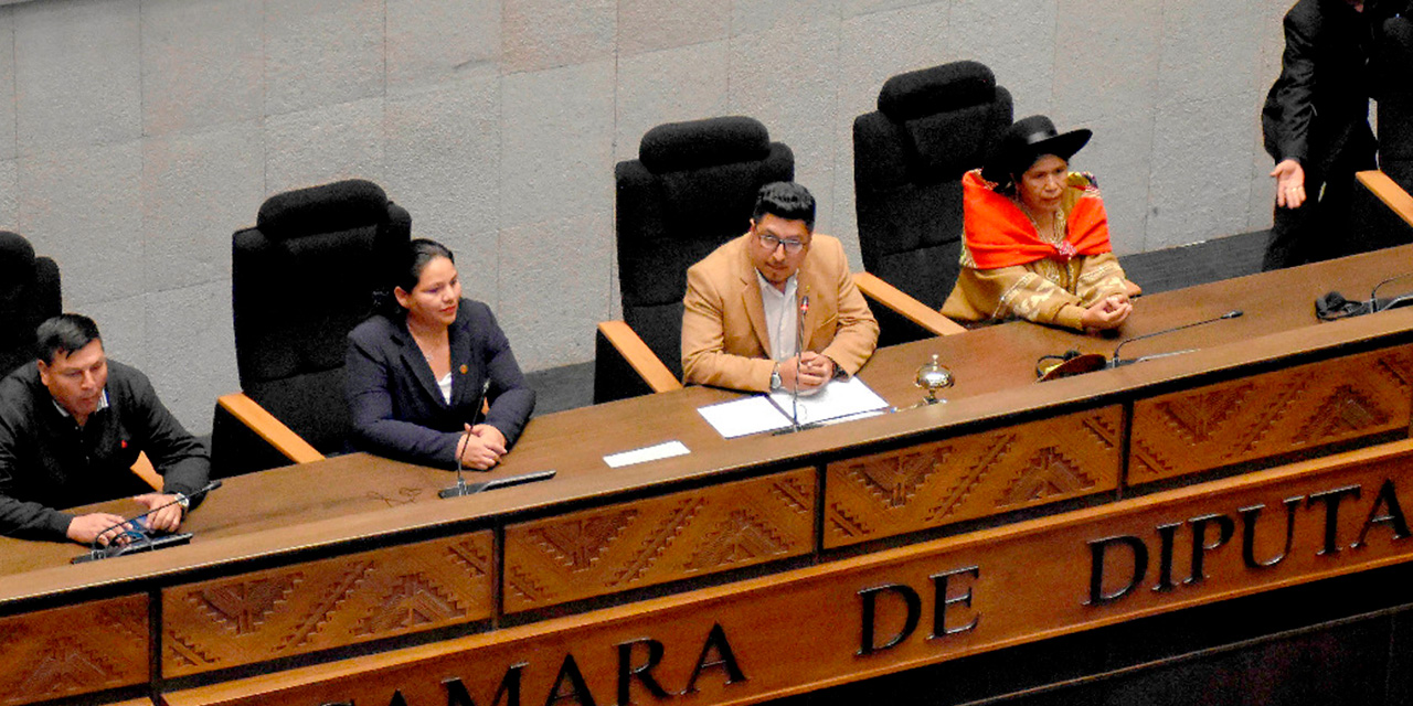 Nueva directiva de Diputados liderada por Omar Yujra. Foto: Archivo APG