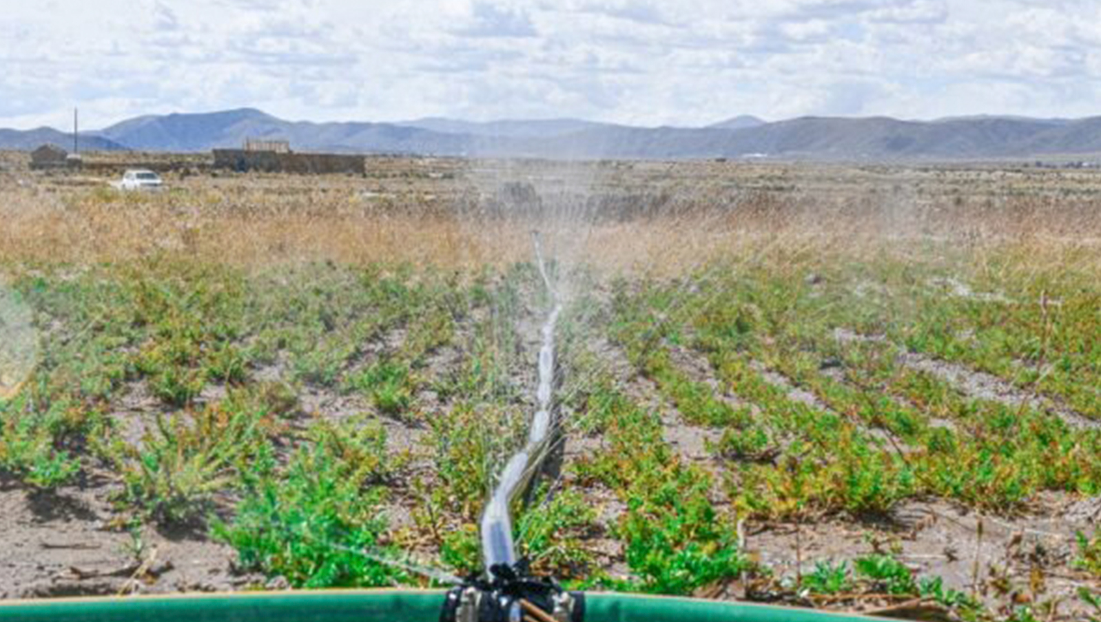 Inversión para riego que hizo el presidente Luis Arce en Oruro. Foto: UCEP-MI RIEGO