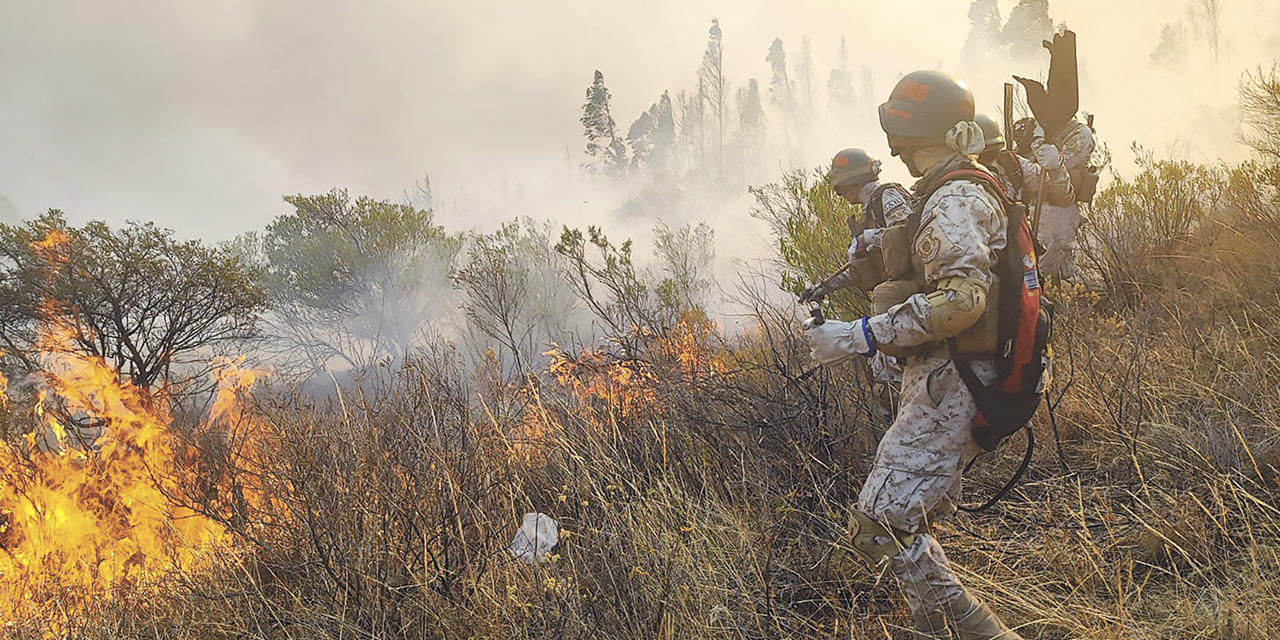 Incendio en Pampa Grande.