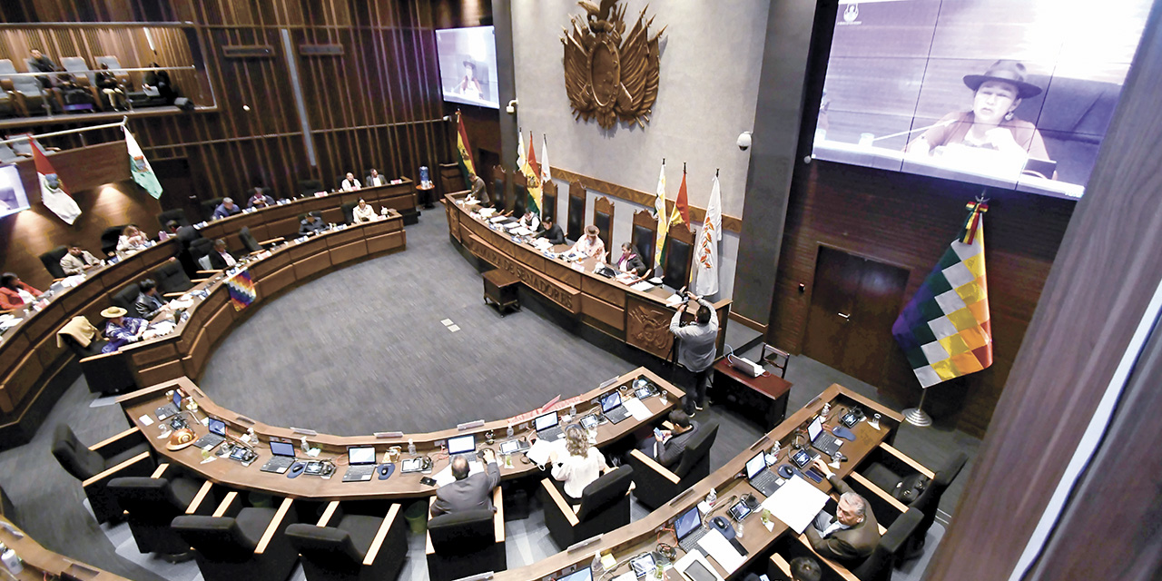 Una sesión en la Cámara de Senadores. | Foto: Archivo.