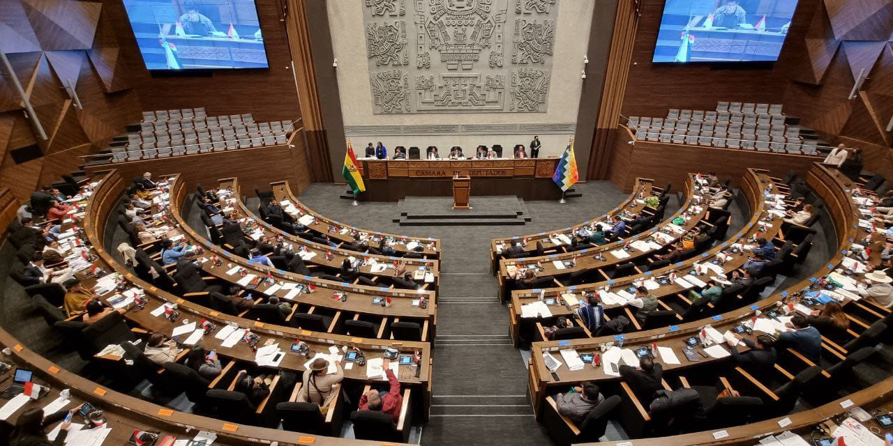 Una sesión anterior de la Cámara de Diputados. Foto: Archivo ABI