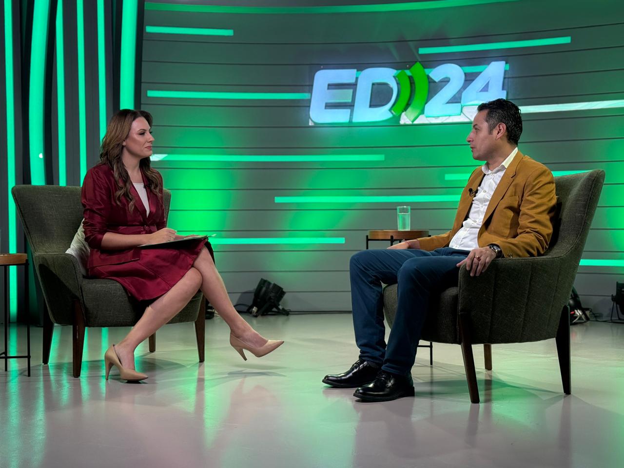 El vicepresidente Edmand Lara, en una entrevista. Foto: Vicepresidencia.