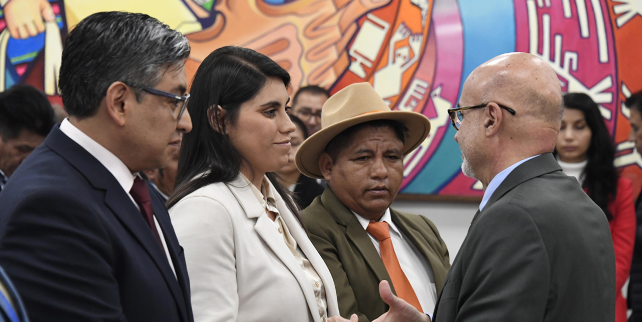 La posesión de viceministros del lunes. Foto: ABI