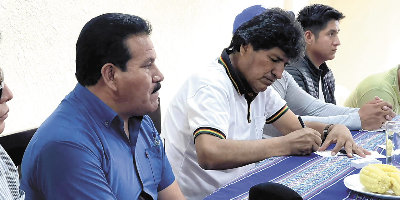 El expresidente del Estado Evo Morales, quien permanece en el trópico de Cochabamba.