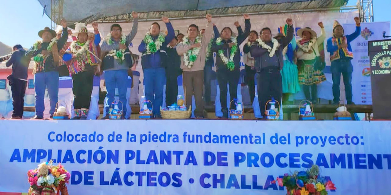 “¡No hay liberación nacional sin industrialización!”: Presidente arranca la ampliación de la Planta de Lácteos en Oruro 