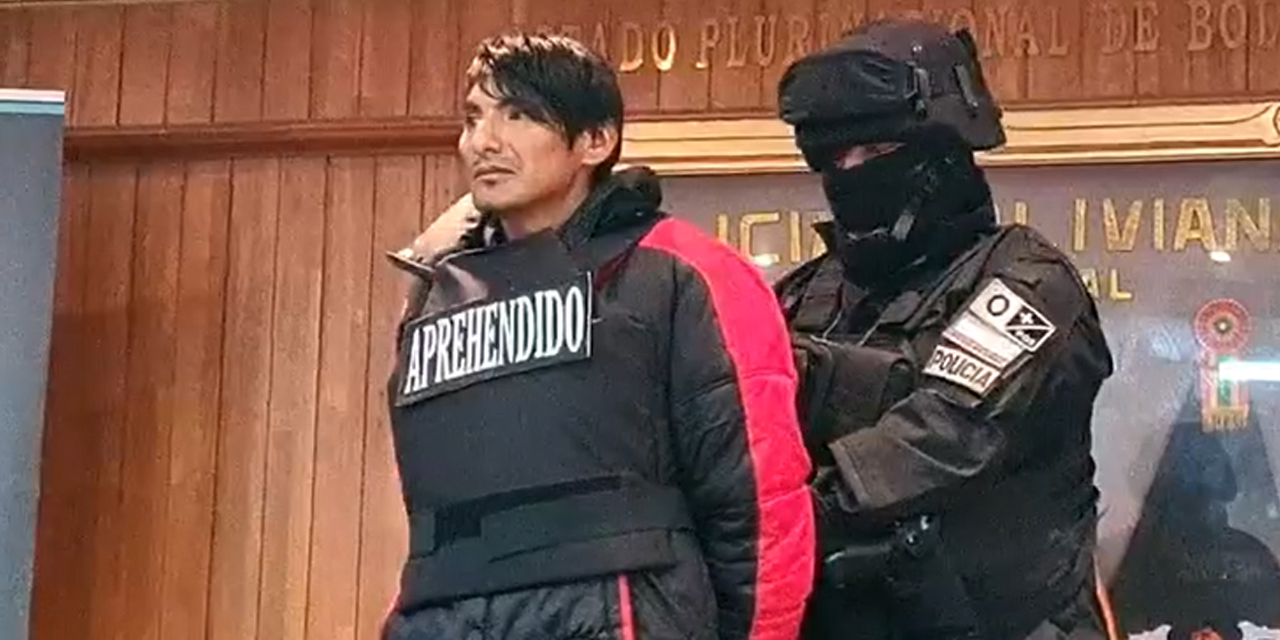 El autor del doble crimen. Cumplirá su sentencia en Chonchocoro.