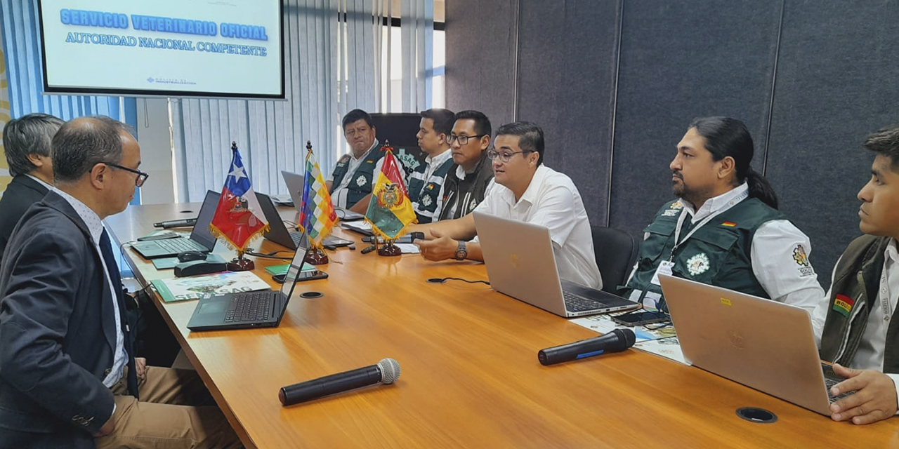 Reunión de coordinación entre la delegación chilena y autoridades bolivianas. 