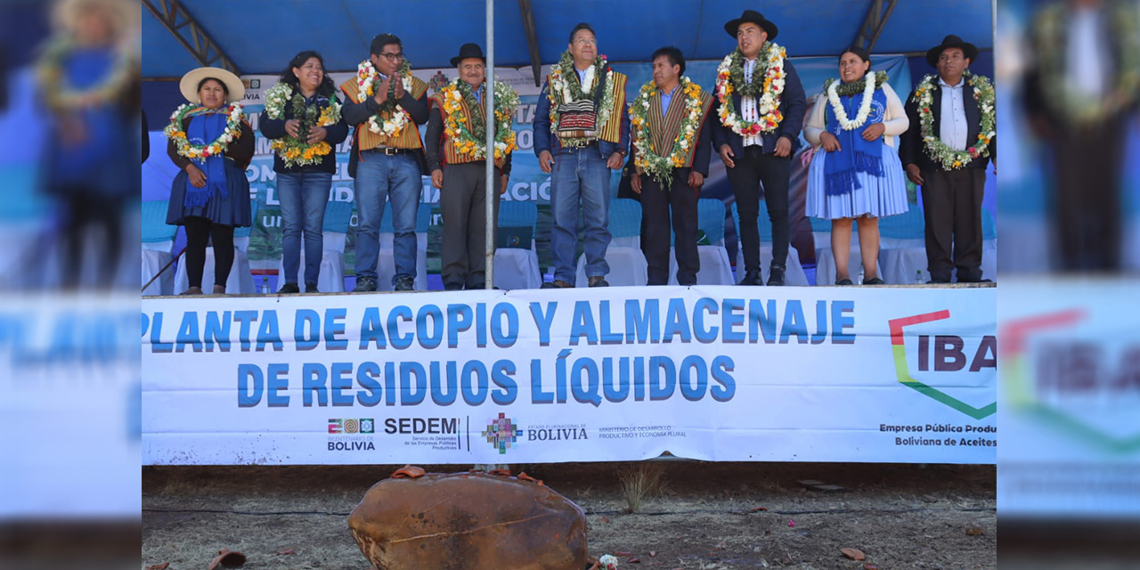 Arranca construcción de la Planta Industrial de Acopio de Grasas y Aceites Reciclados en Cochabamba 