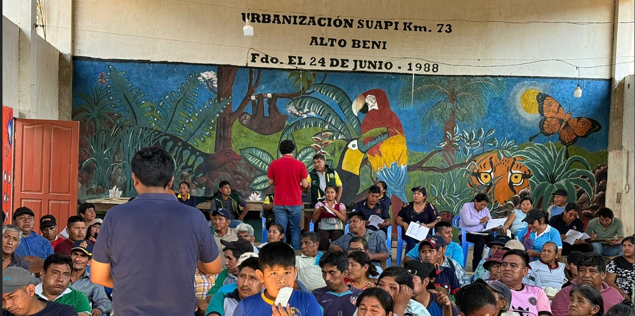 En consulta pública YPFB recibe apoyo social para perforar tres pozos en Alto Beni. Foto YFPB