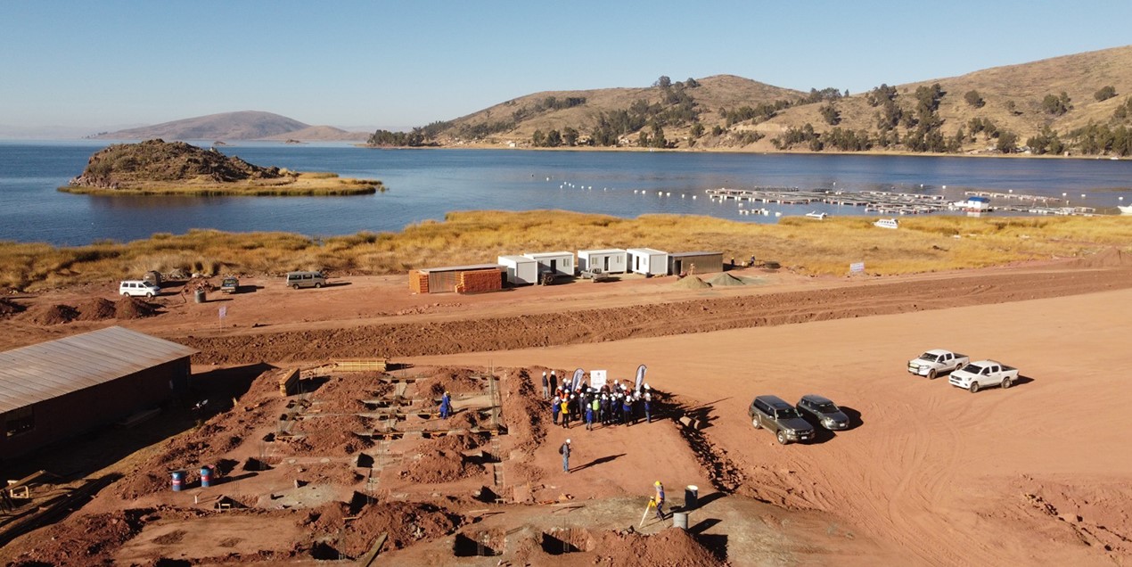 Planta Piscícola en el Lago Titicaca, en el departamento de La Paz. Foto MDPyEP