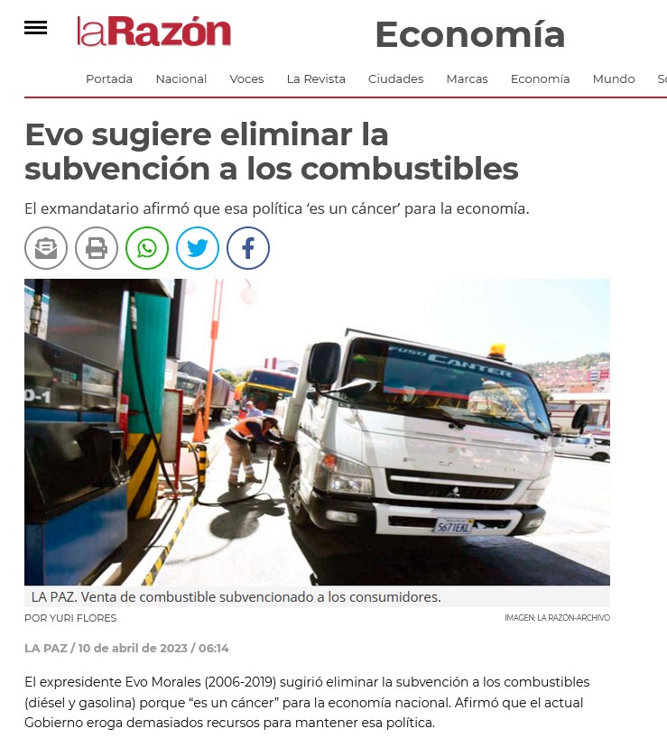 evo subsidio