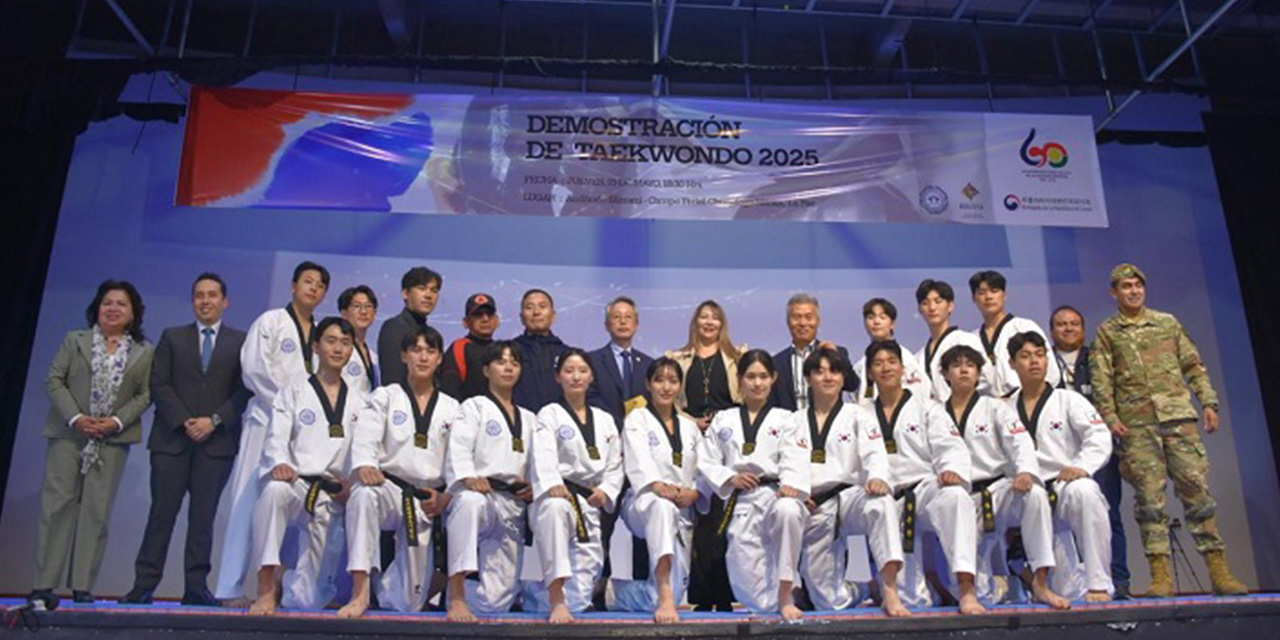 Equipo de demostración coreano.